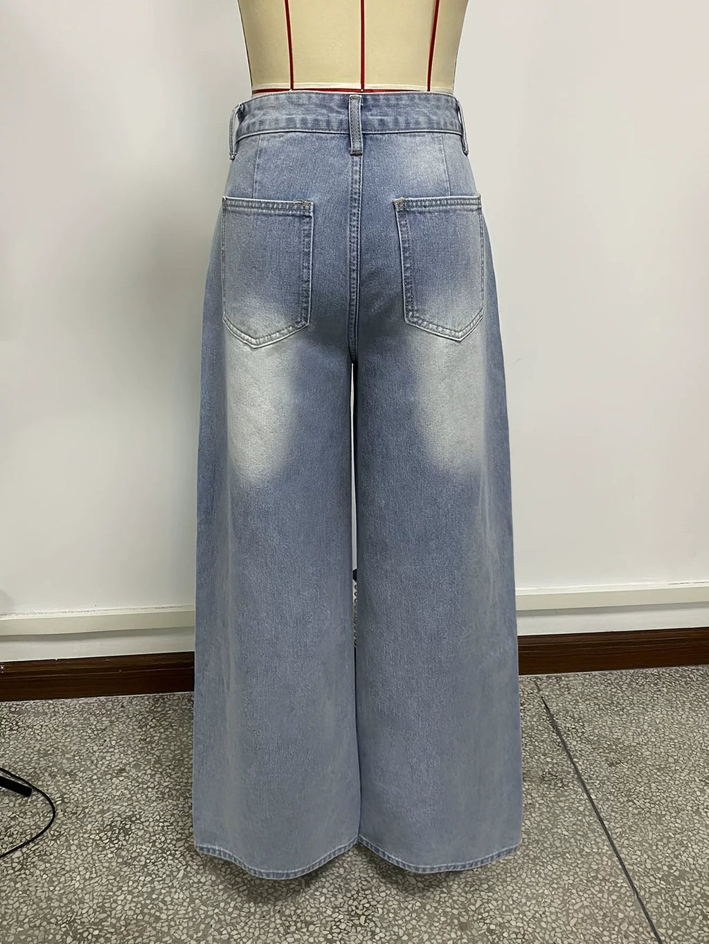 LaPose - Aria Washed Wide Leg Jeans