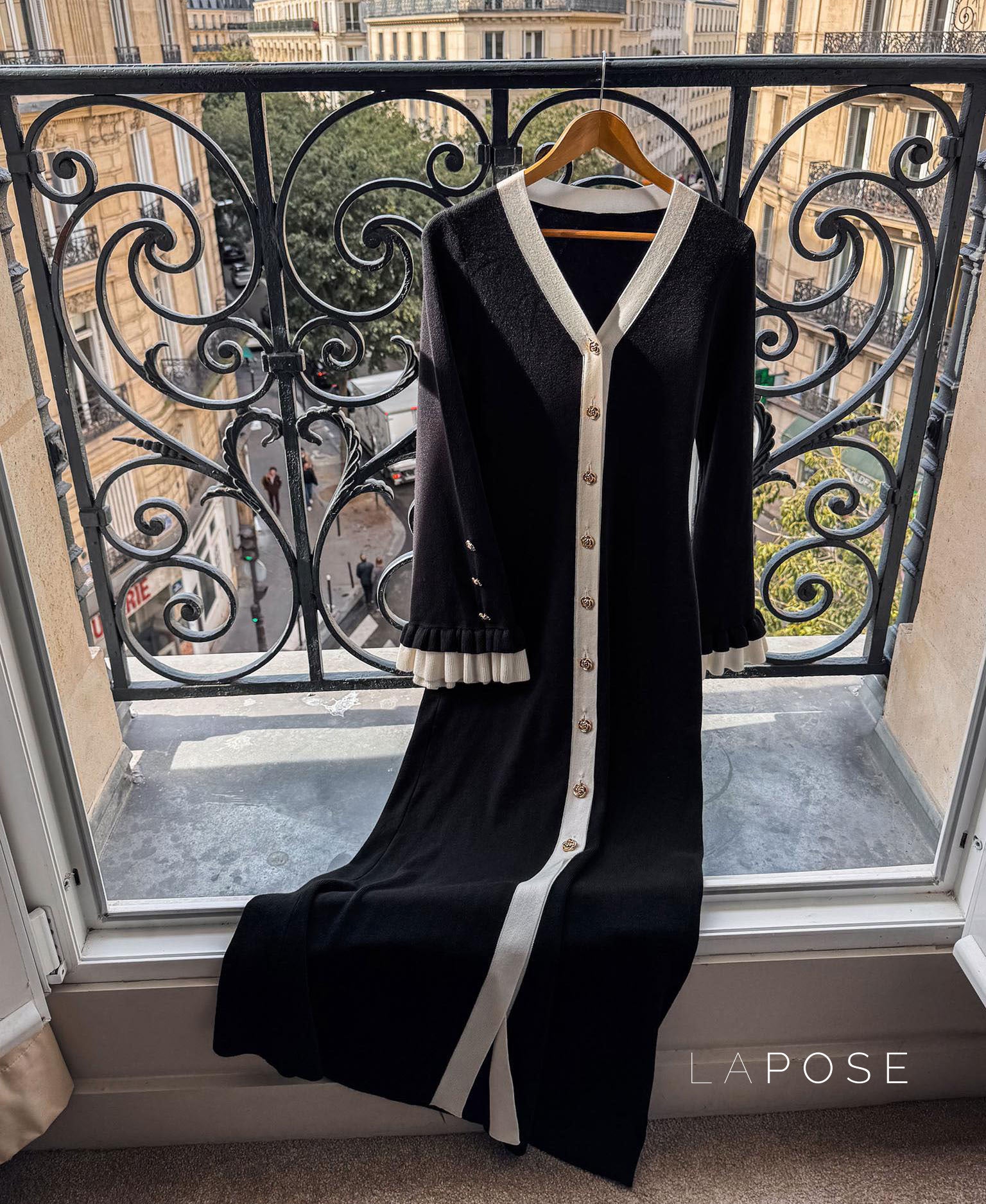 Ariabella Knit Trumpet Sleeve Dress [ROWTOSJG]