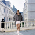 Ariadna Detachable Wool Cropped Coat [HWDBK2TD]