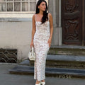 Ariadne Lace Backless Midi Dress [FTX4NVJT]