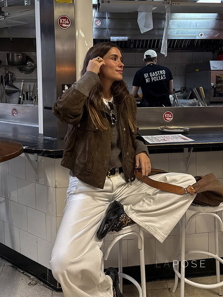 Ariannah Cropped Button-Up Jacket [Q2KNNYCP]
