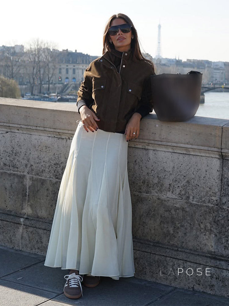 Ariannah Cropped Button-Up Jacket [IE3R29NZ]