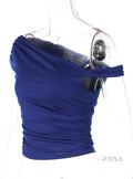 Ariannah Ruched One-Shoulder Top [XOZZQK9H]