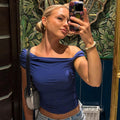 Ariannah Ruched One-Shoulder Top [26XA2QAF]