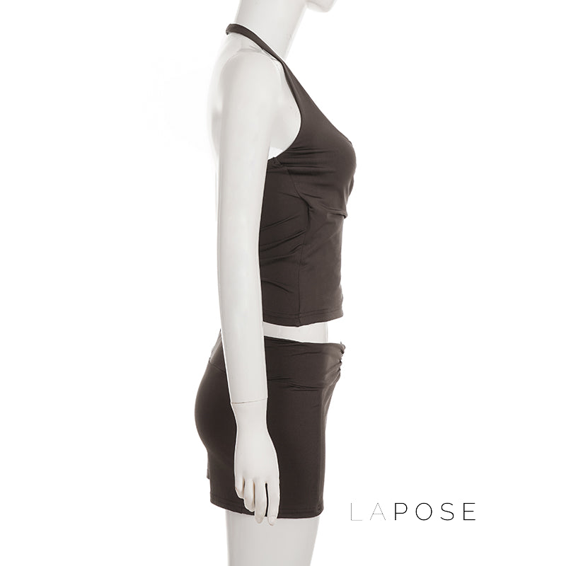Arianne Street V-Neck Short Set [OVKS6Y1N]