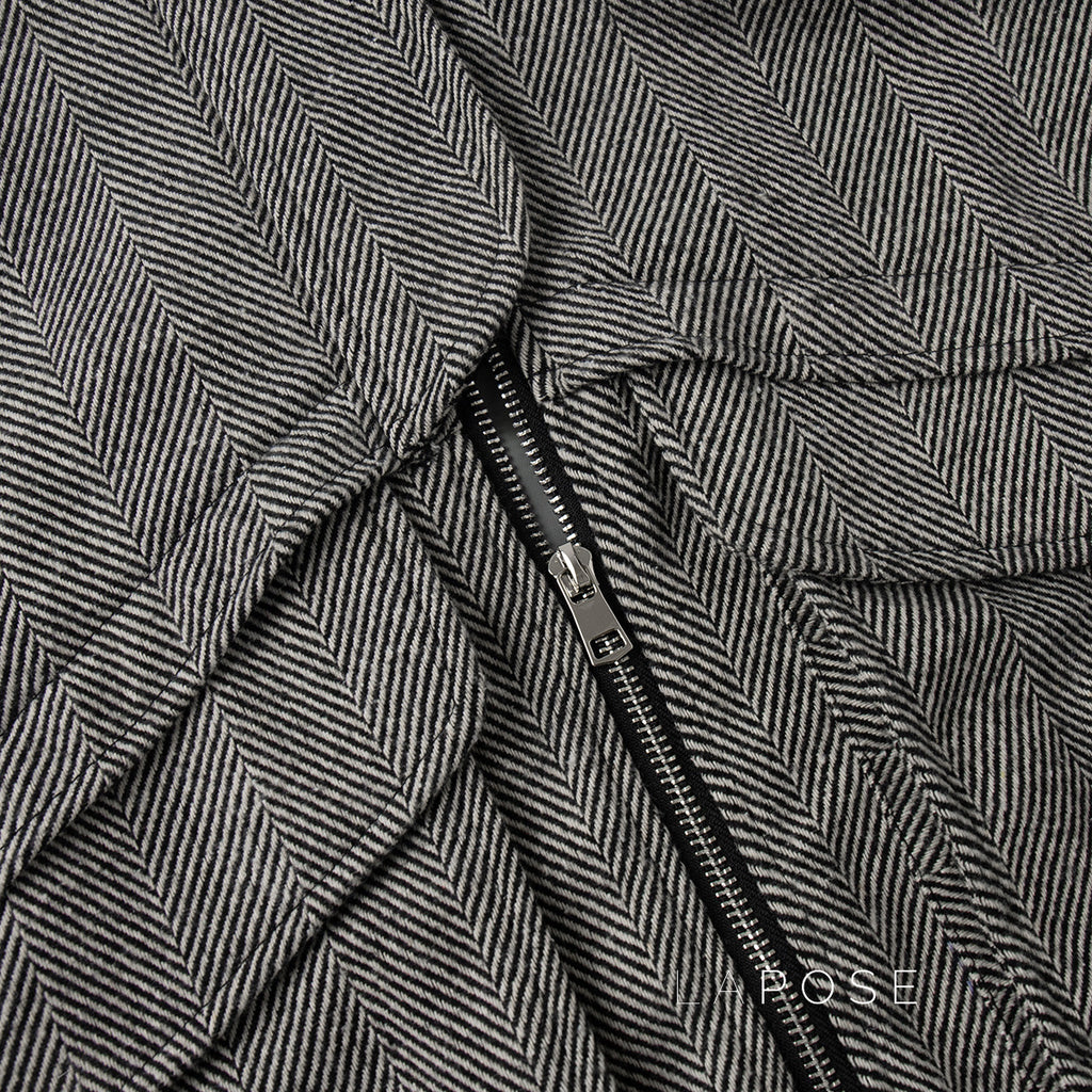 Arin Herringbone Wool Blend Jacket [EA6VLHAI]