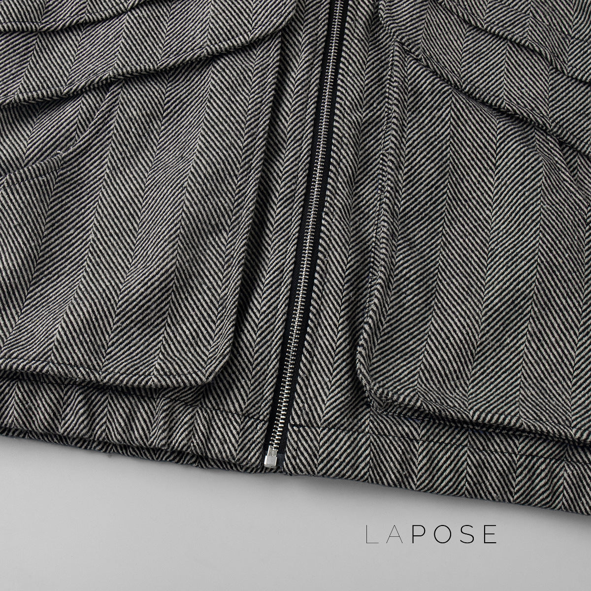 Arin Herringbone Wool Blend Jacket [I3JEHV3I]