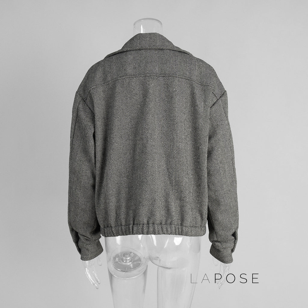 Arin Herringbone Wool Blend Jacket [VBFK3KXZ]