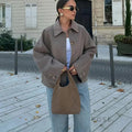 Arina Lapel Button-Up Jacket [W6KJPXK8]