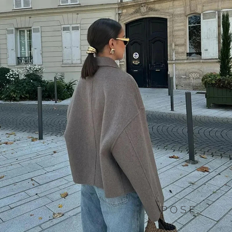 Arina Lapel Button-Up Jacket [J9176E9F]