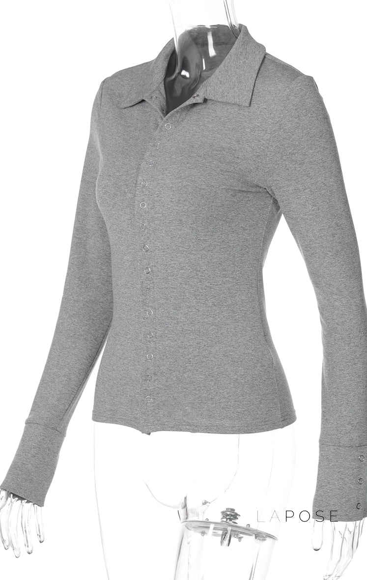 Arisbeth Fitted Polo Top [GZDRZNZF]