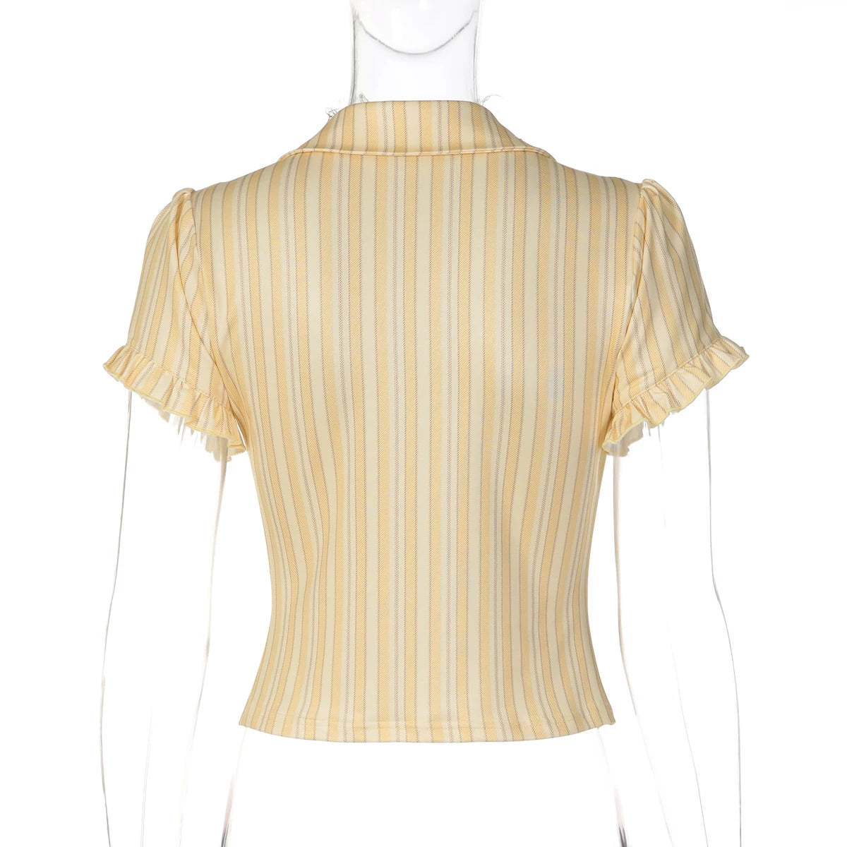 LaPose - Ariya Striped V-Neck Slim Top
