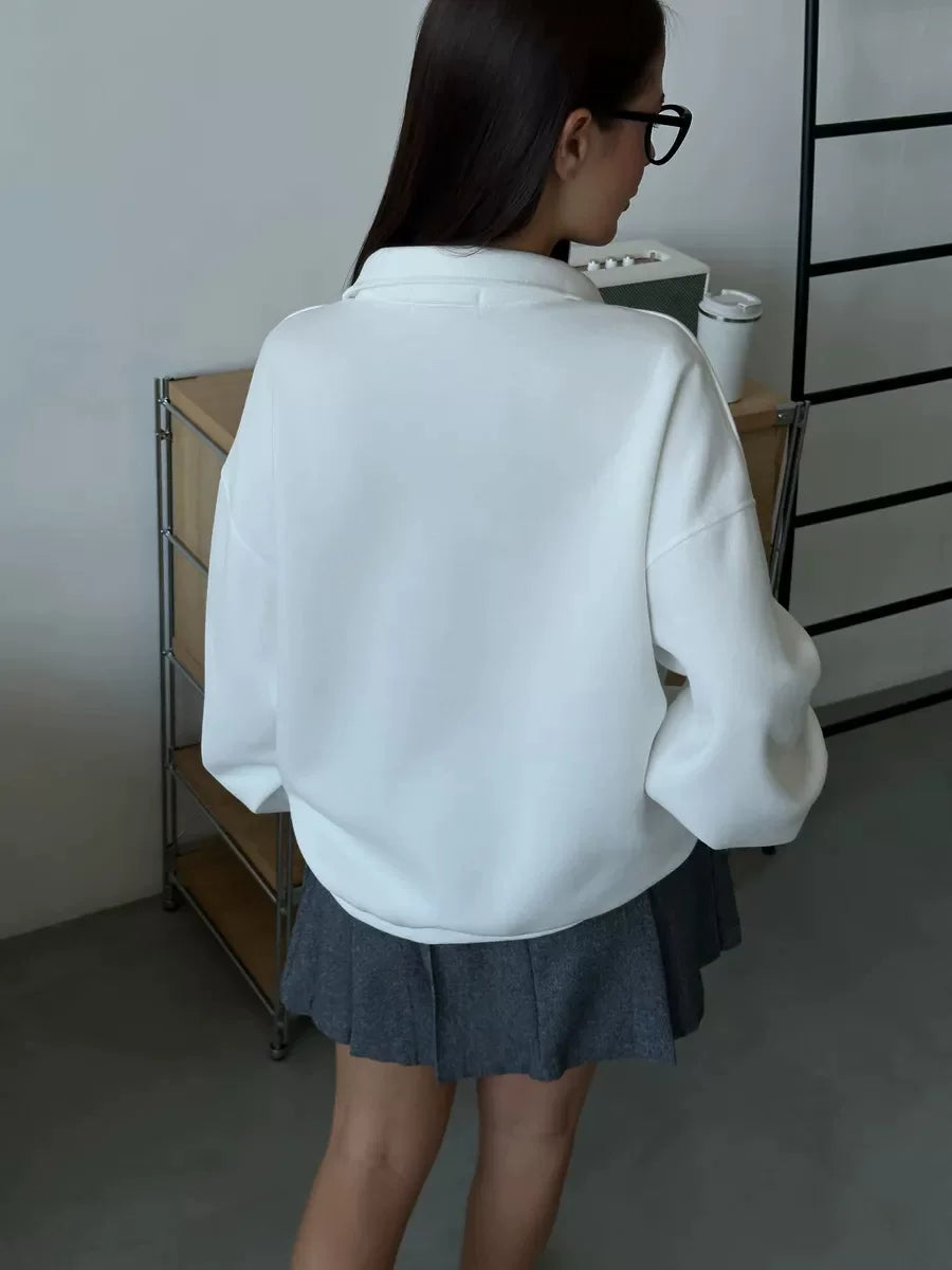 LaPose - Arlett Half-Zip Graphic Sweatshirt