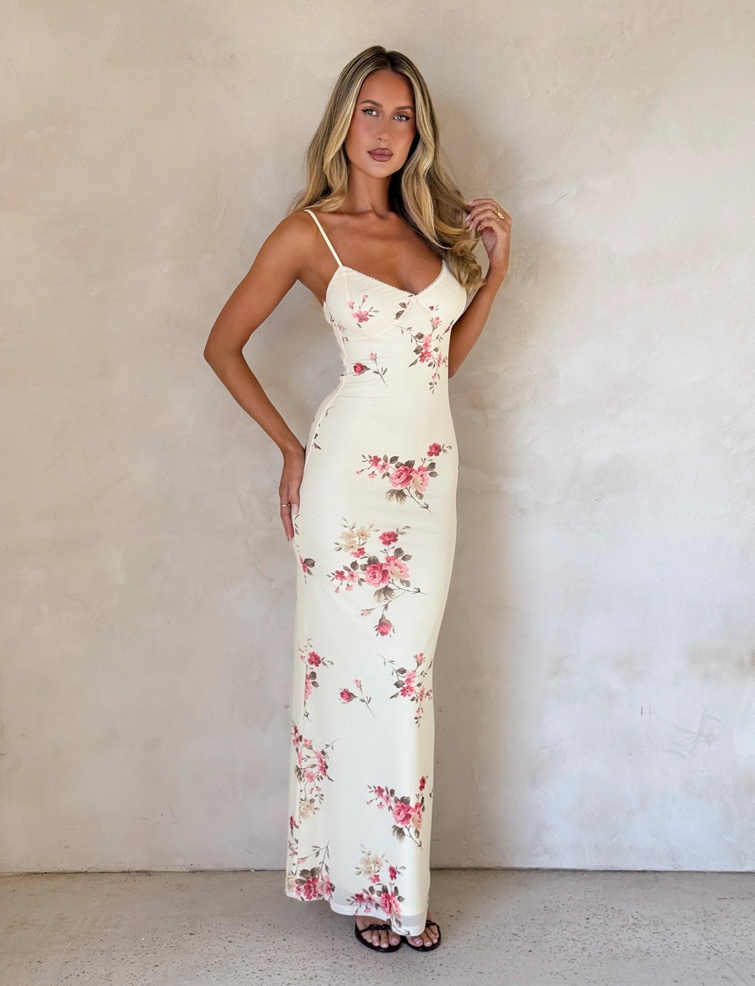 LaPose Arlette Radiant Floral Maxi Dress