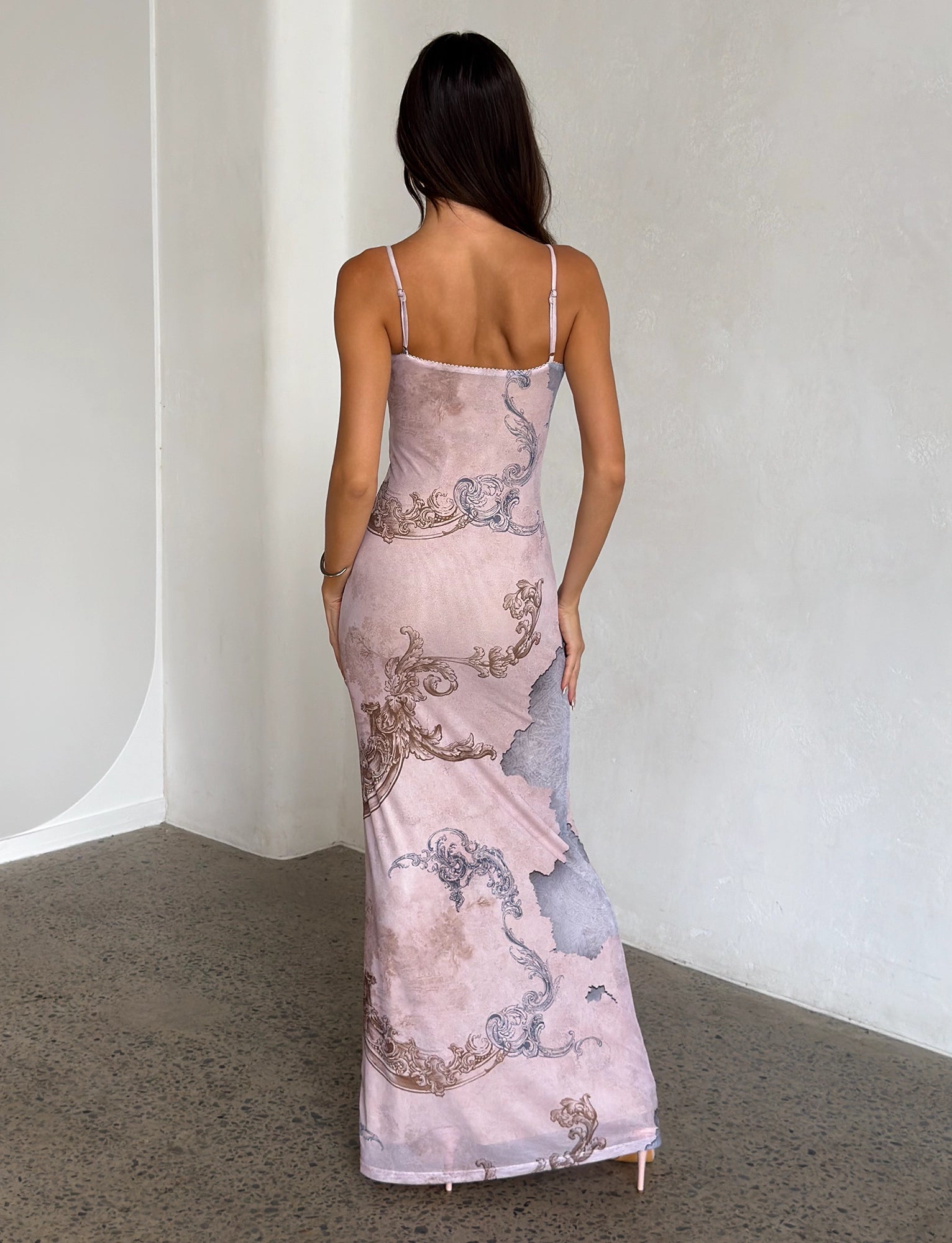 LaPose Arlette Radiant Floral Maxi Dress - Collage Cranes