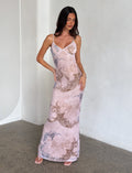 LaPose Arlette Radiant Floral Maxi Dress - Collage Cranes