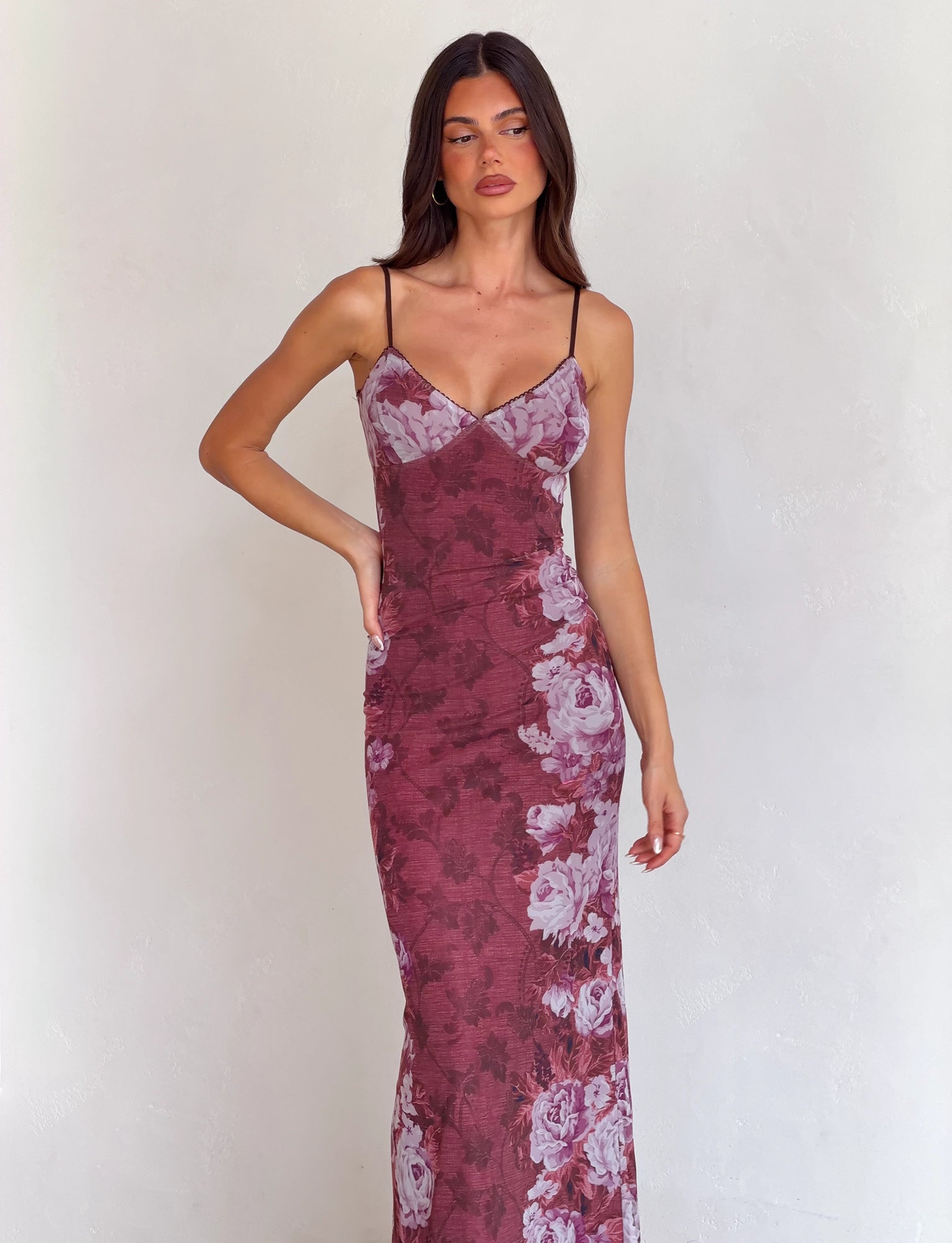 LaPose Arlette Radiant Floral Maxi Dress - Floral Rose