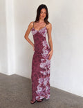 LaPose Arlette Radiant Floral Maxi Dress - Floral Rose