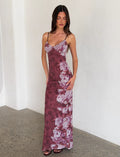LaPose Arlette Radiant Floral Maxi Dress - Floral Rose