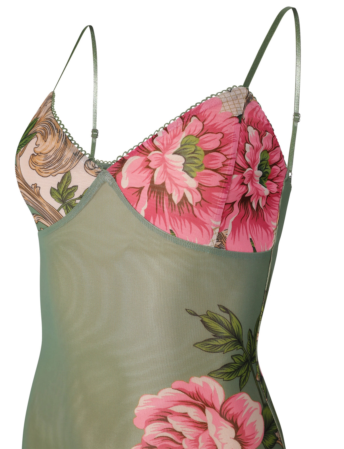 LaPose Arlette Radiant Floral Maxi Dress - Green