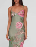 LaPose Arlette Radiant Floral Maxi Dress - Green