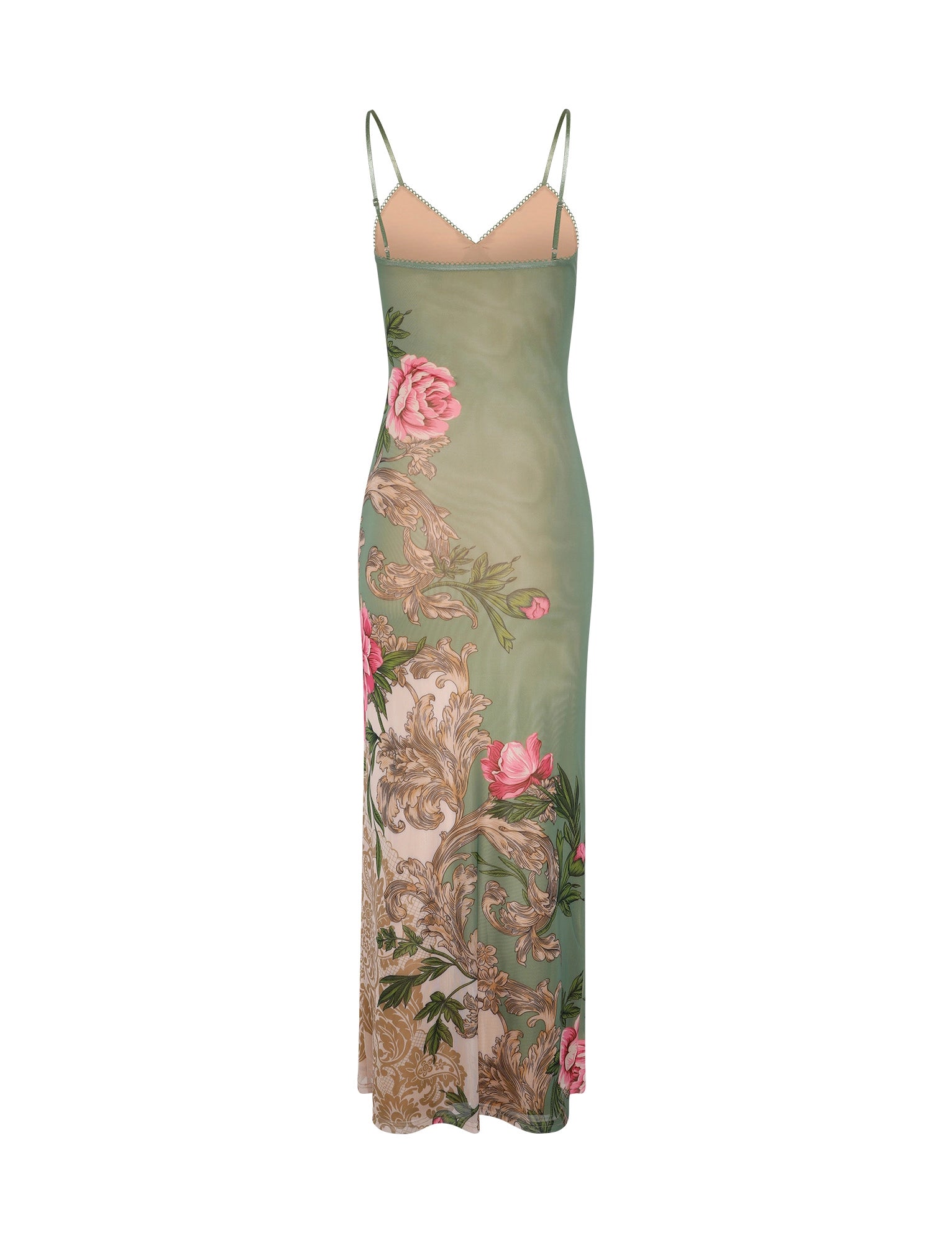LaPose Arlette Radiant Floral Maxi Dress - Green