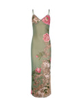 LaPose Arlette Radiant Floral Maxi Dress - Green