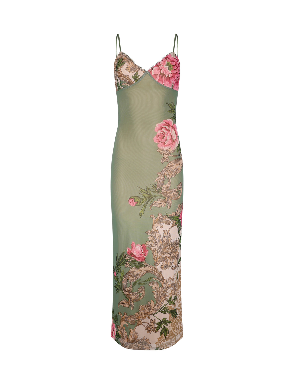 LaPose Arlette Radiant Floral Maxi Dress - Green
