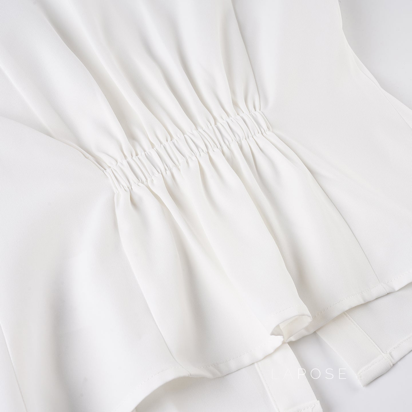 Arlynn Ruched Back Button-Up Shirt