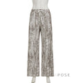 Armoni Camo Wide-Leg Sweatpants [MS4LM1RI]