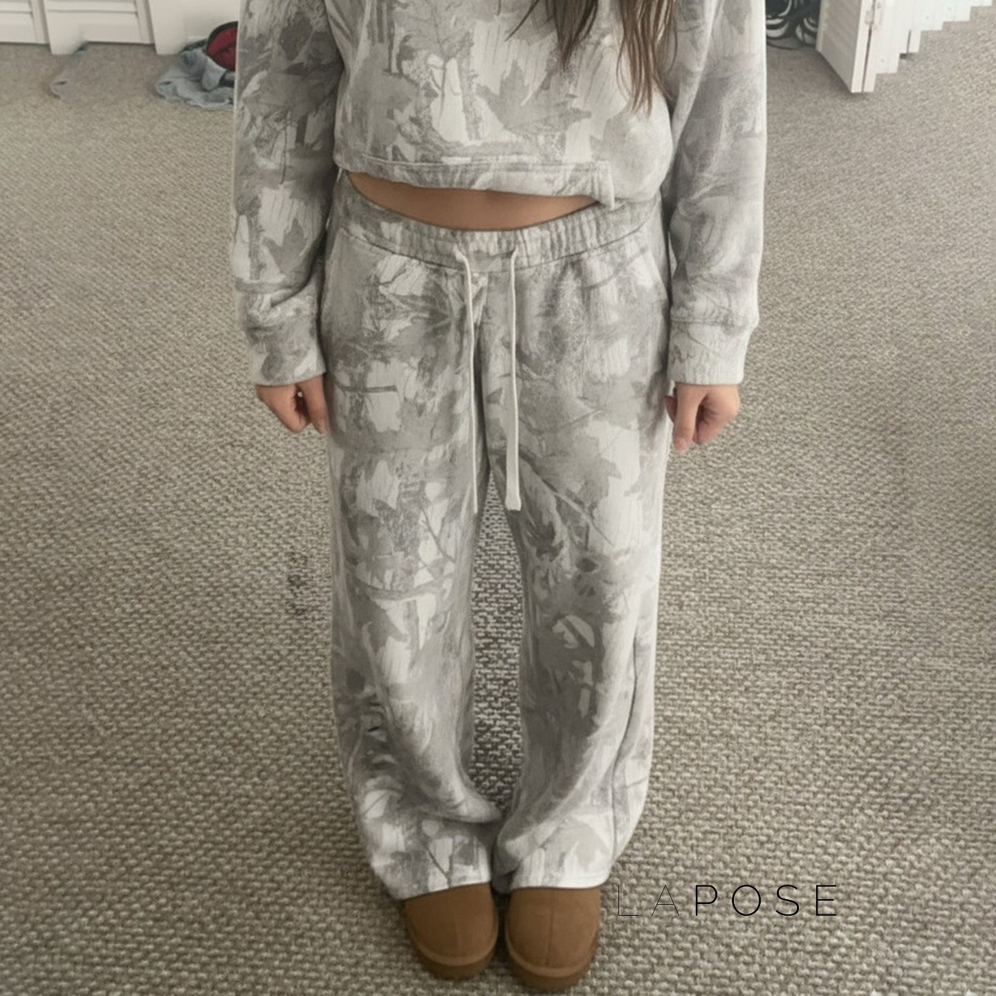 Armoni Camo Wide-Leg Sweatpants [EEFBA5SN]