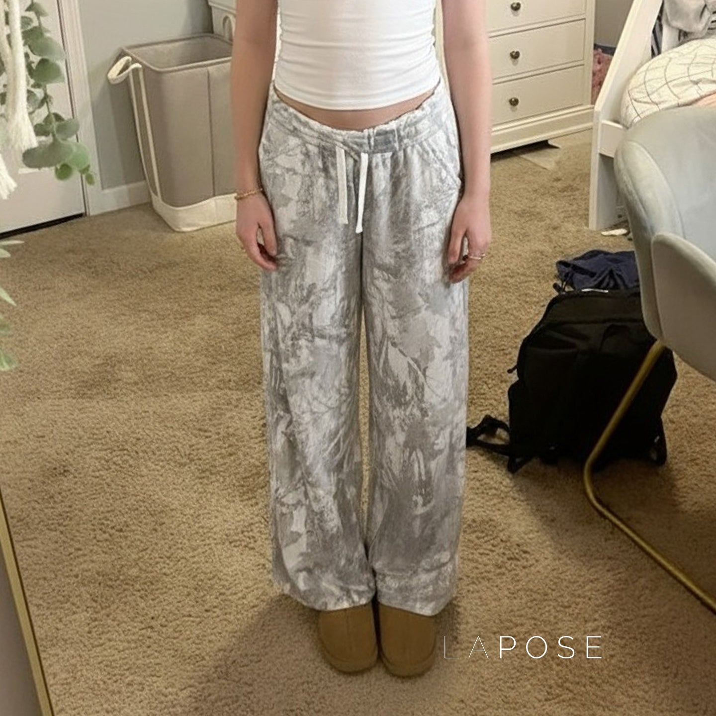 Armoni Camo Wide-Leg Sweatpants [QJQ6VDHB]