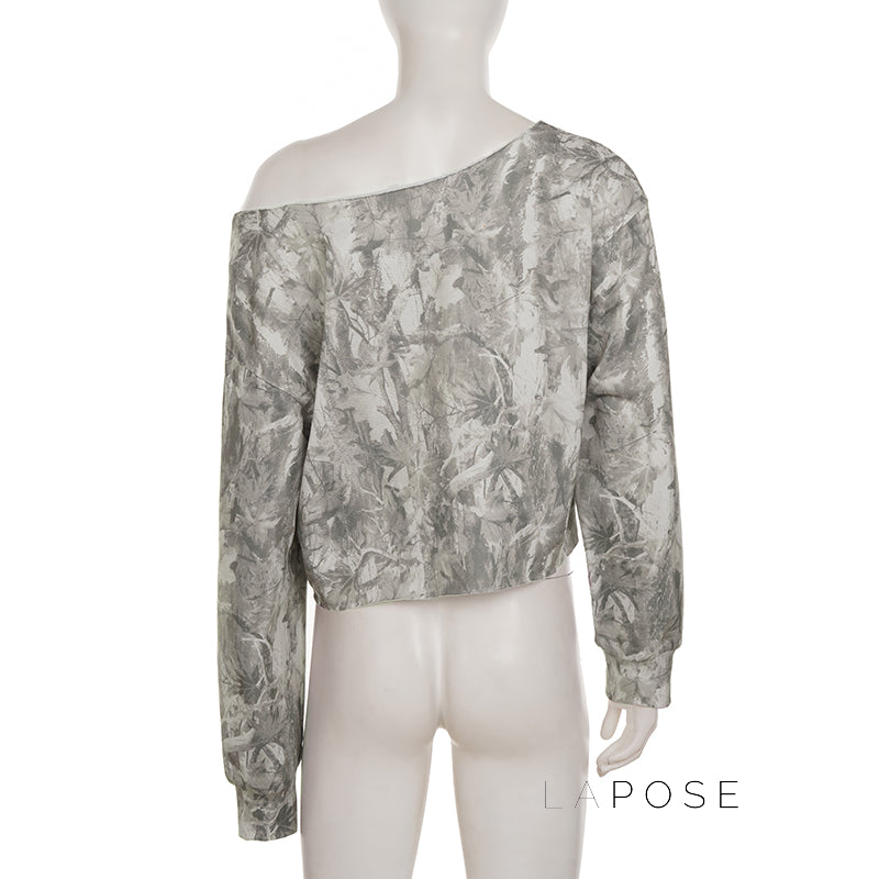 Armoni Camo Wide-Leg Sweatpants [Y9E69LI6]