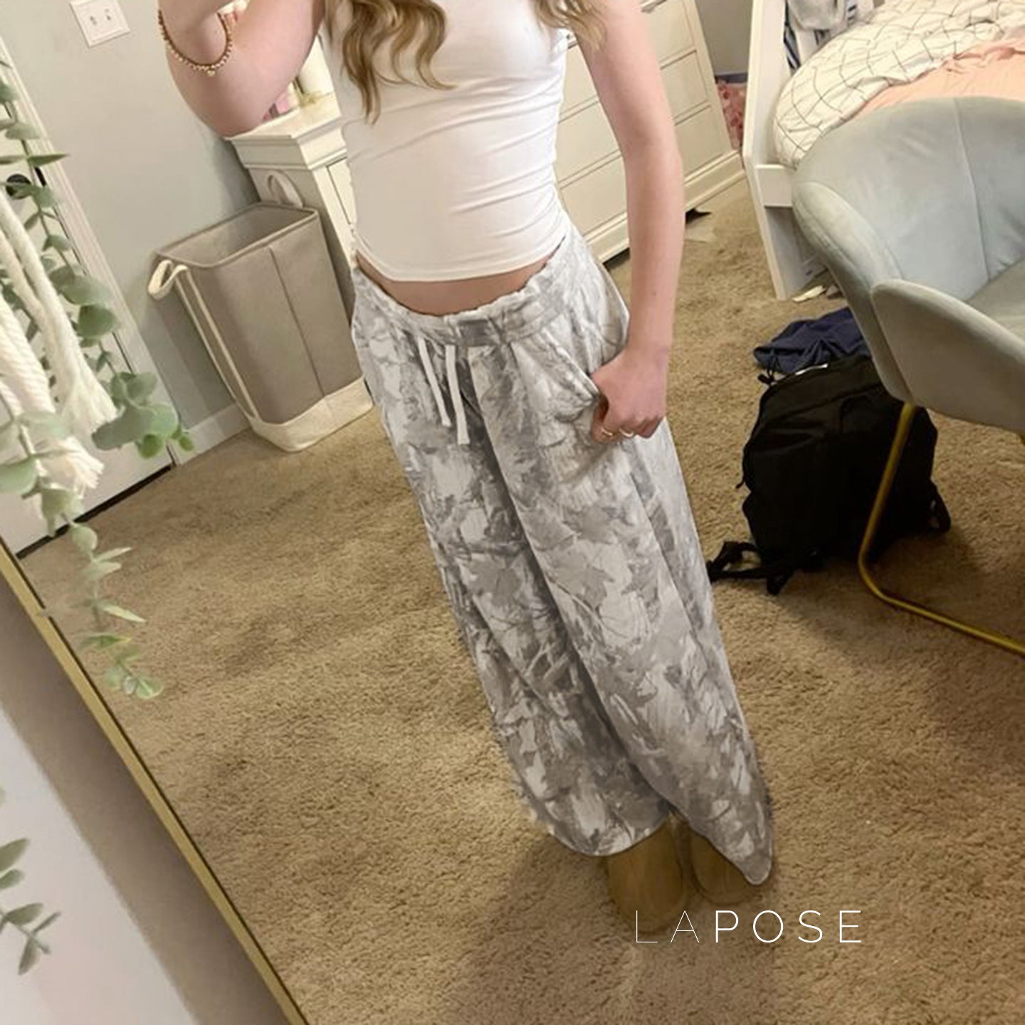 Armoni Camo Wide-Leg Sweatpants [ZBYXDD19]