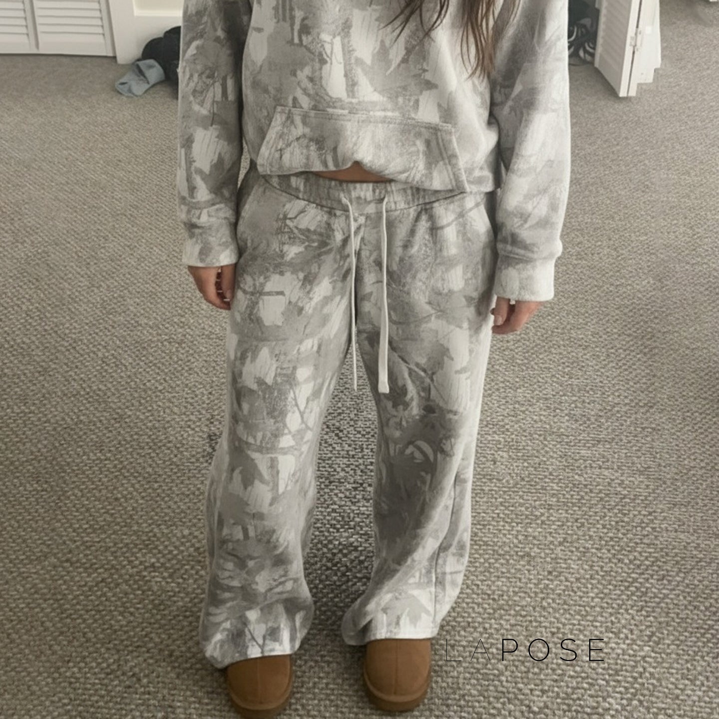 Armoni Camo Wide-Leg Sweatpants [C3LRURT7]