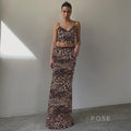 Aryana Printed Maxi Skirt Set [LL63V246]