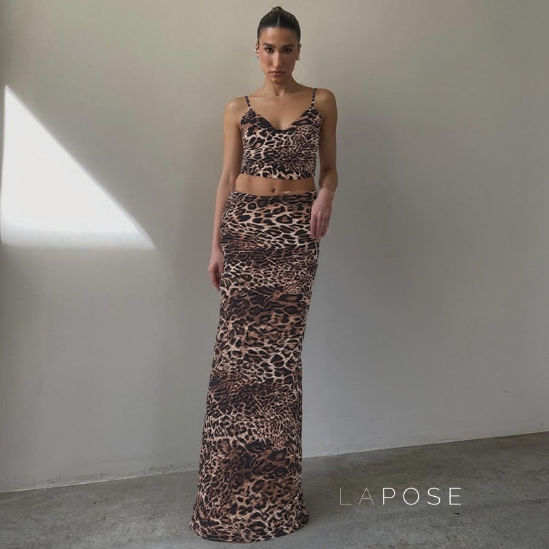 Aryana Printed Maxi Skirt Set [LL63V246]