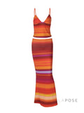 Aryana Printed Maxi Skirt Set [5VHOJA0I]