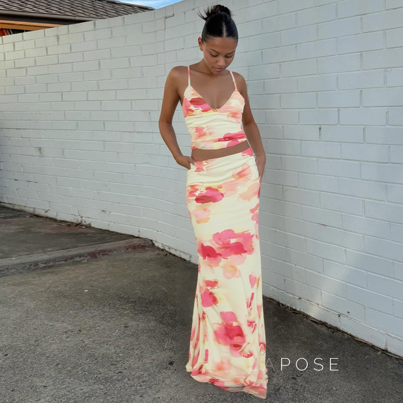 Aryana Printed Maxi Skirt Set [4KYDDJJJ]