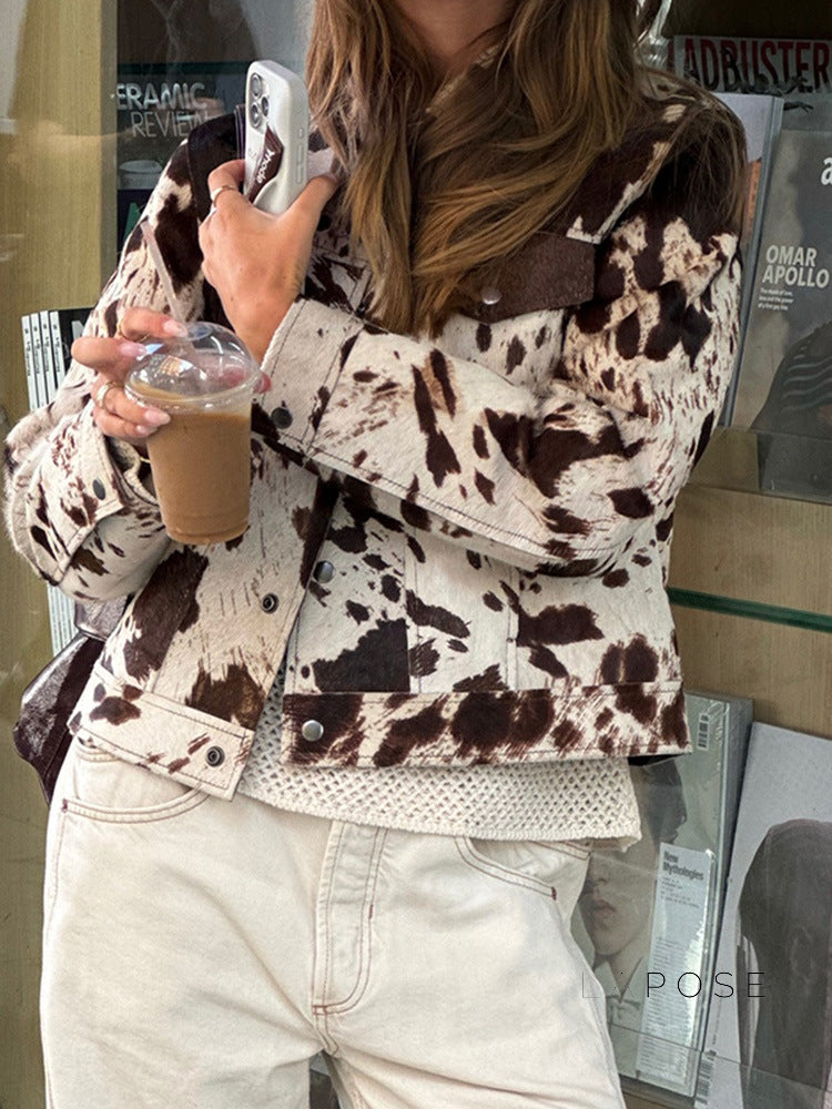 Aryn Abstract Pattern Jacket [B5OUQUHA]
