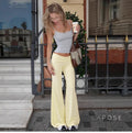 Asher High-Rise Flared Pants [YSXRDRXB]
