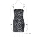 Ashlee Leopard Sequin Mini Dress [CHPZTPCJ]