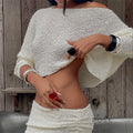 Ashly One-Shoulder Knit Set [P9JI5JLC]