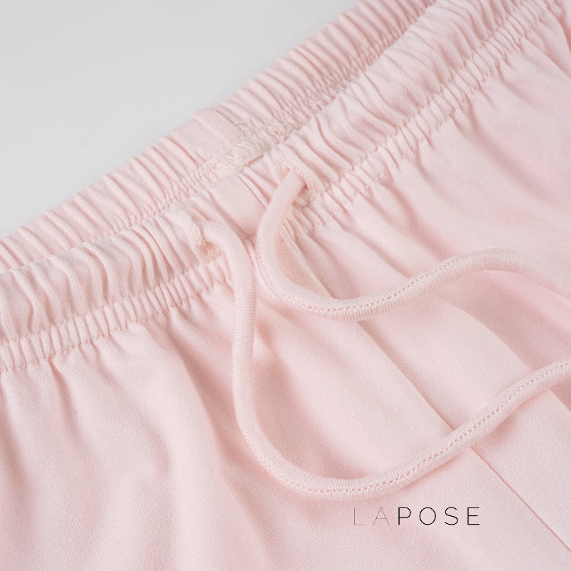 Asma Pink Knitted Lounge Set [7U2D8NQ0]