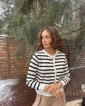Astoria Striped Knit Short Set [VL5B6WPJ]
