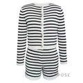 Astoria Striped Knit Short Set [X5THFQO7]