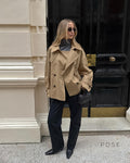Atalie Double-Breasted Trench Coat [EKO84KE3]