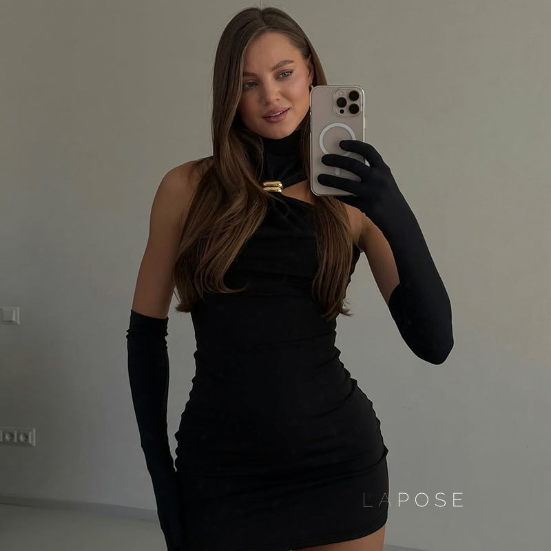 Atarah Halter Ring Mini Dress
