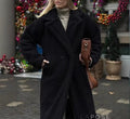 Athalia Double-Breasted Long Coat [77BJA0NF]