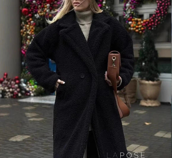 Athalia Double-Breasted Long Coat [77BJA0NF]
